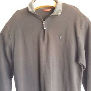 Mens Izod 1/4 Zip Sweater Pullover SZ L